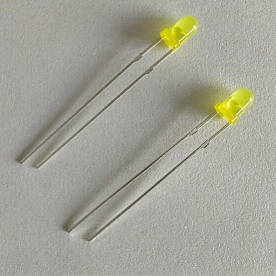 3mm normal yellow led
