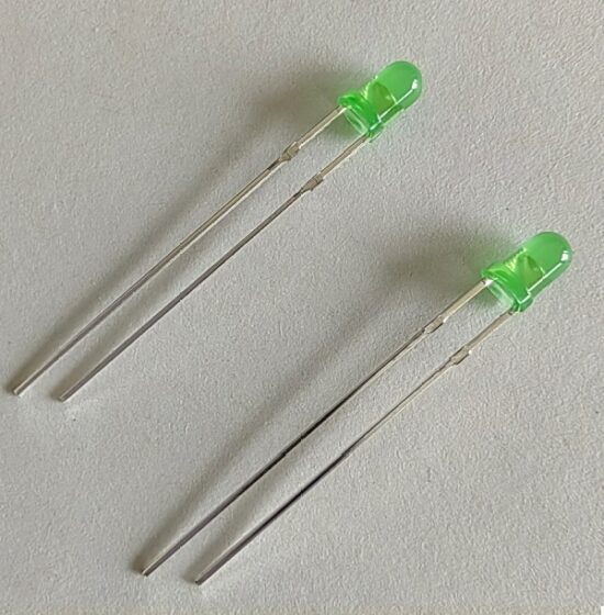3mm normal green led